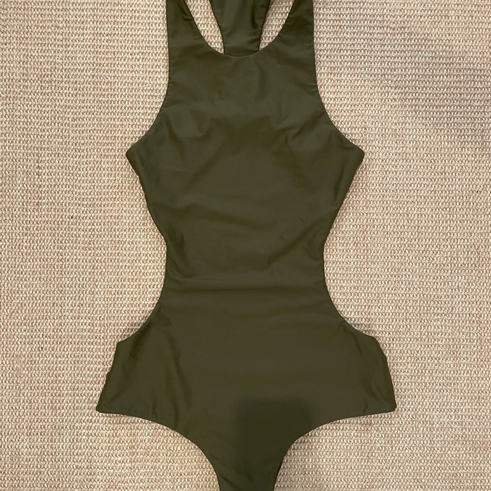 MIKOH Florence cutout racer back one piece.